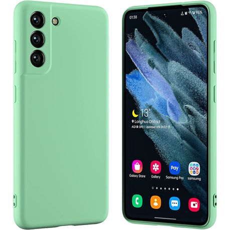 Green Silicone case for Samsung Galaxy S21 S21+ S21 Ultra
