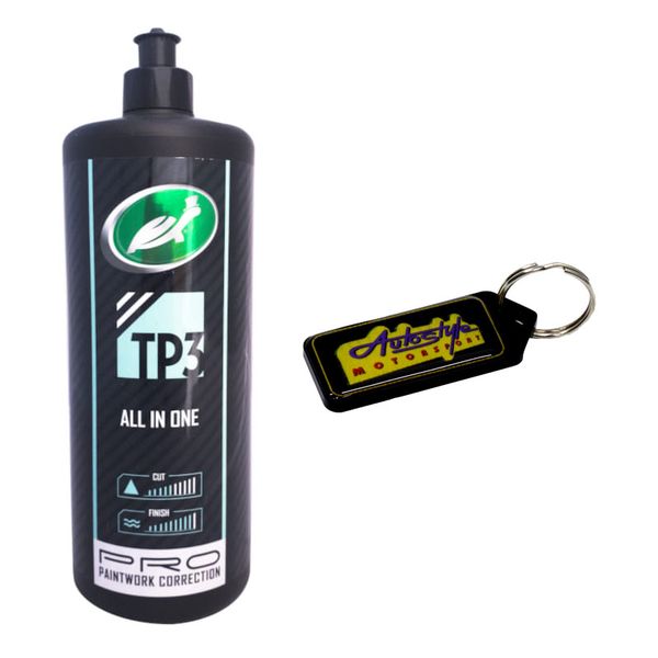 Turtle Wax TP3 3-in-1 Complete Polish - 1 Litre &amp; Gel Key Holder