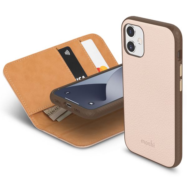 Moshi Overture Wallet Case For iPhone 12 MINI - Pink