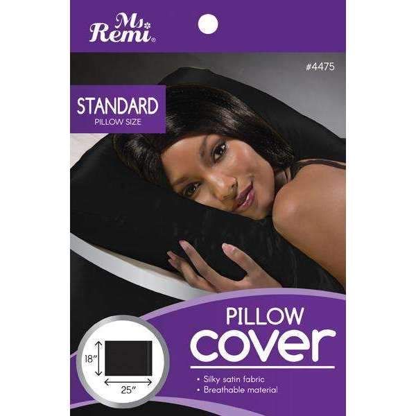 Ms. Remi - Satin Pillow Cover Black- 6 Pack