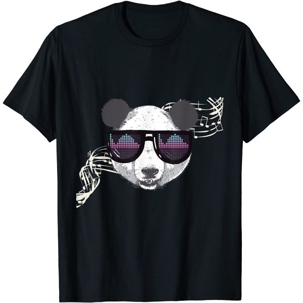 Cool Music Panda T-Shirt