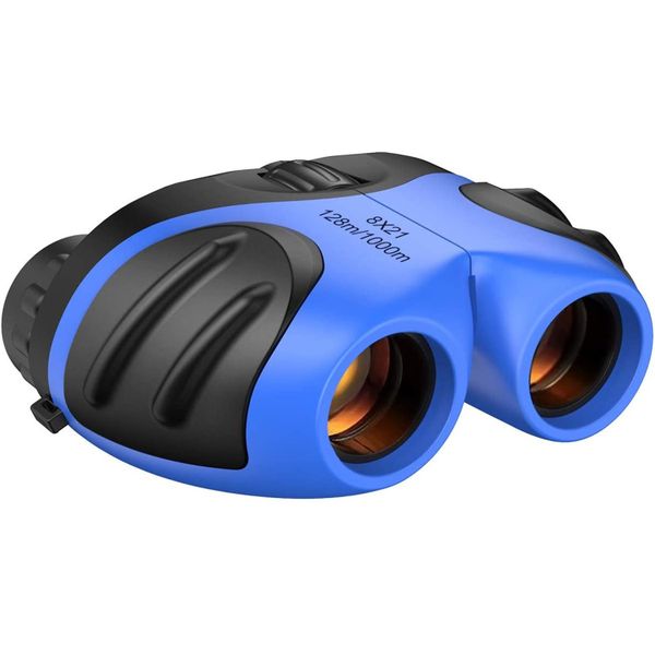 Compact Shock Proof HD Binoculars for Kids 8 x 21