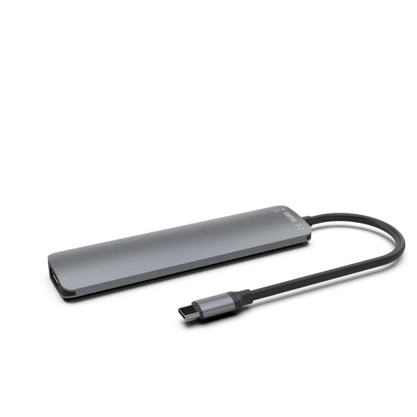 Moov 6-in-1 USB-C Hub Compatible with MacBook/iPad - Space Grey