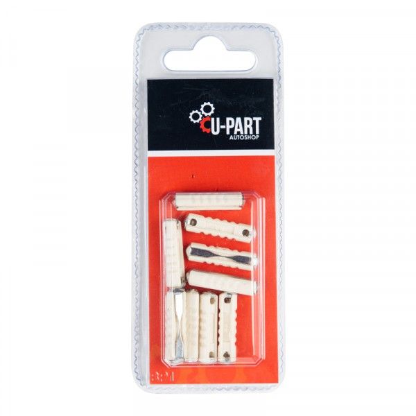 U-Part - Ceramic Fuse - Automotive - 8 Amp - 10 Per Pack x 5
