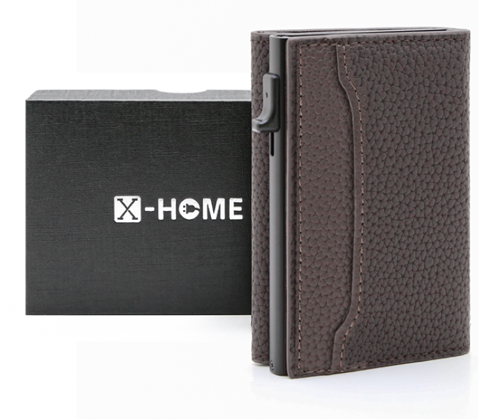 X-HOME 16 Card Pop Up Wallet - RFID Protection - Slim Aluminium