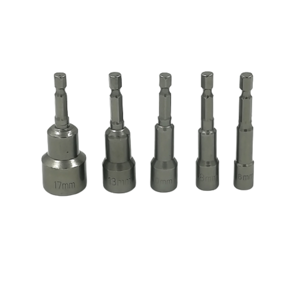 Babona 5 Pieces Magnetic Nut Setters (6.8.10.13.17mm)
