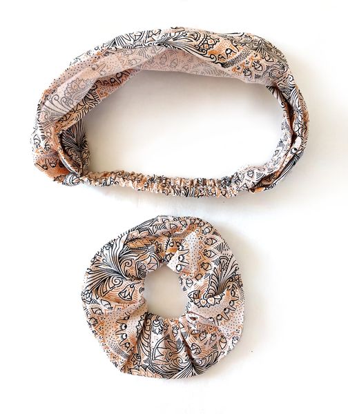 Shwe Shwe Hair Scrunchie/Hairband &amp; Shwe Shwe Headband/Sweatband Set