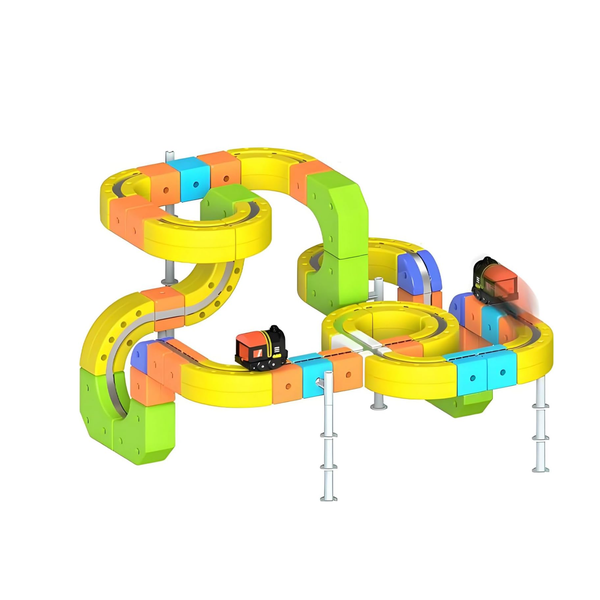 Magnetic Car Track Set Anti-Gravity Magnetic Building Tiles