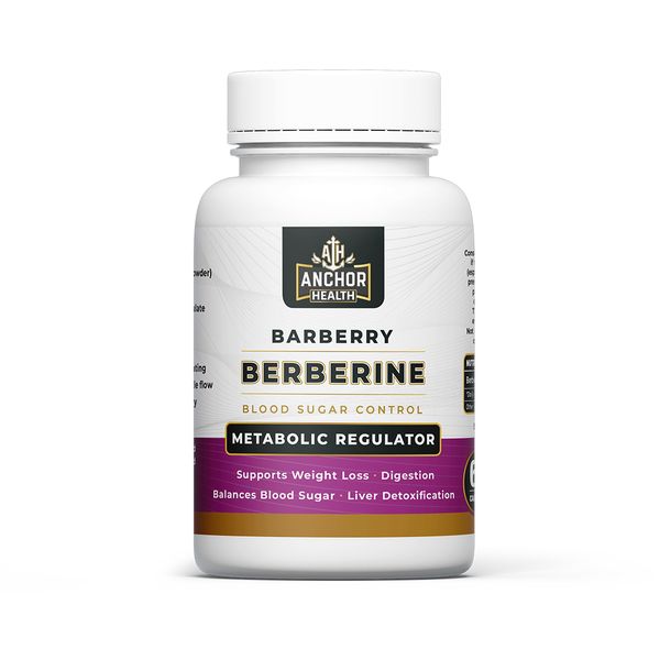 Anchor Health Berberine -Metabolic Regulator - 60 Capsules x 2 (Value Pack)