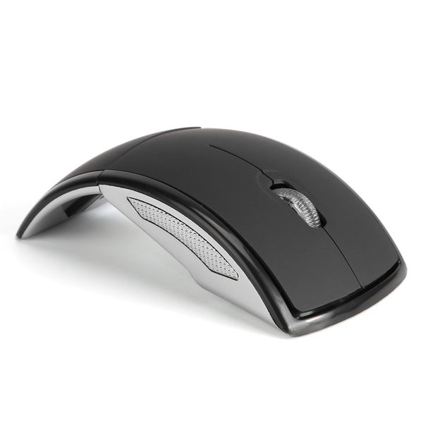 Ergonomic Wireless Arc Mouse USB 2.4G Computer Foldable Mouse Easy &amp; Cary