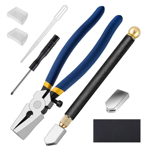 Tool DIY Professional All in 1 Glass Tile Cutting Tool kit Set of 8