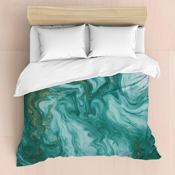 Silk Threads 5 Piece Ultrasonic Photographic Quilted Comforter