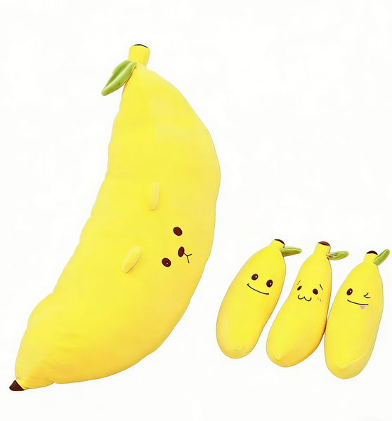 Mommy Banana &amp; 3 Babies Plush Set - 71cm Interactive Kids Pillow Gift