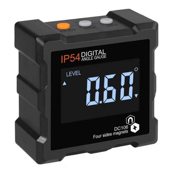 Digital Angle Finder, Angle Gauge Electronic Level Tool with 4-Sided Strong