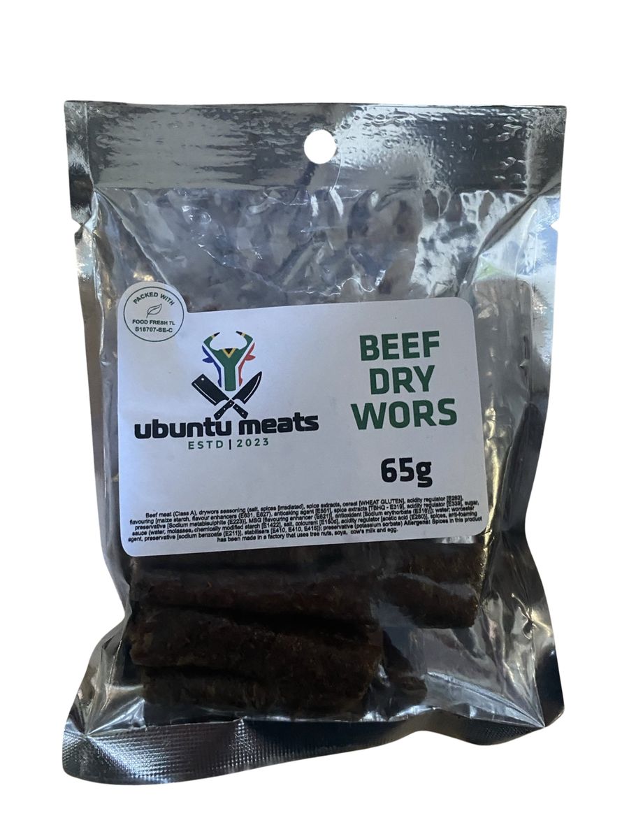 Ubuntu Beef Dry Wors 65g Shop Today. Get it Tomorrow!