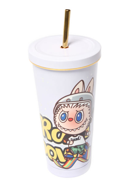 Purple Labubu Themed Travel Mug 700ml