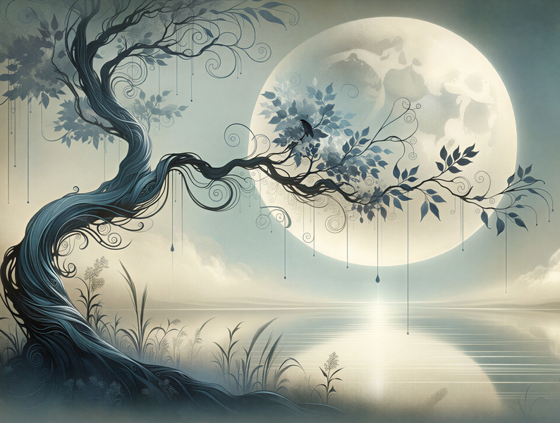 Modern Canvas Wall Art Home Decor - Dreamy Moon