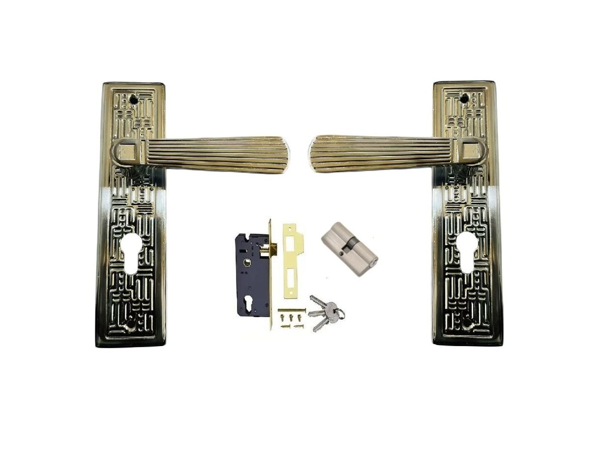 BD-High Quality Rigorously Tested Door Lock Set To Ensure Durability-Silver