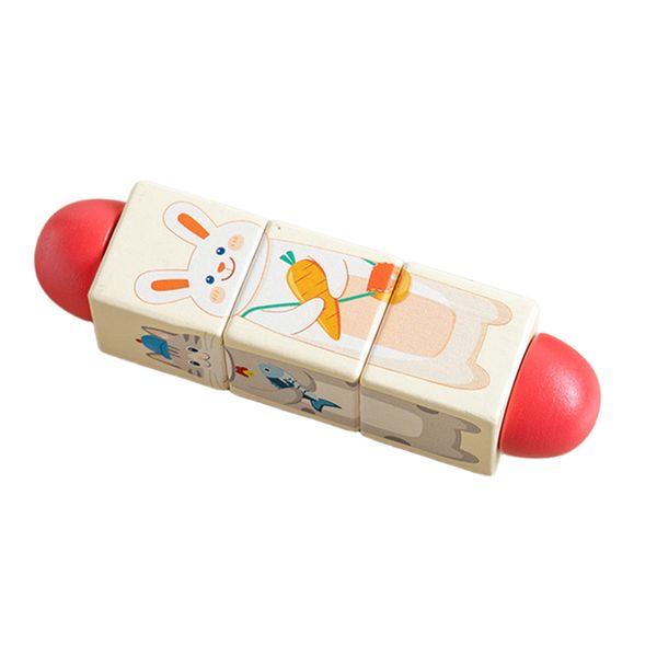 Wooden Twist Toy Educational Wood Rotating Game for 18M+ Children