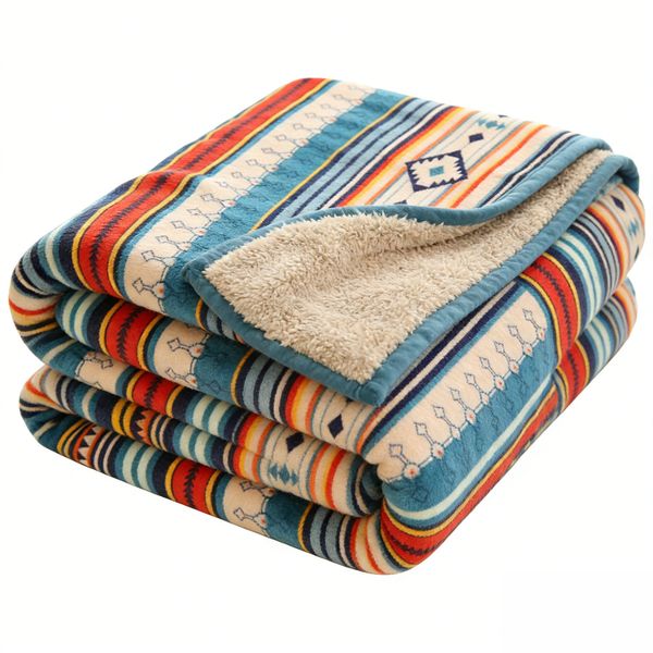 Coral Fleece Throw Blanket, Fluffy Soft Couch Blanket Warm Bed Blanket