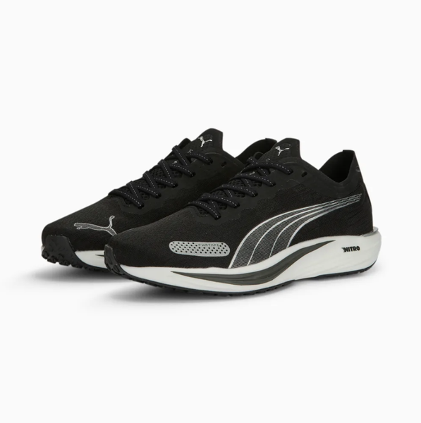 Puma Men's Liberate Nitro 2 Road Running Shoes - Black/Silver