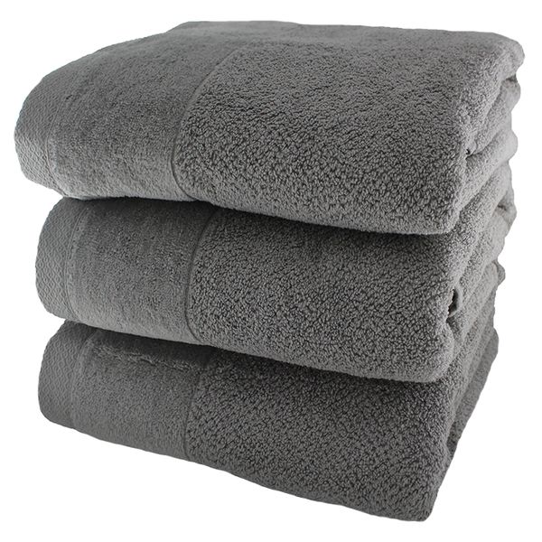 Wedgewood Collection Towel - 550gsm -100% Cotton - Grey - Pack of 3