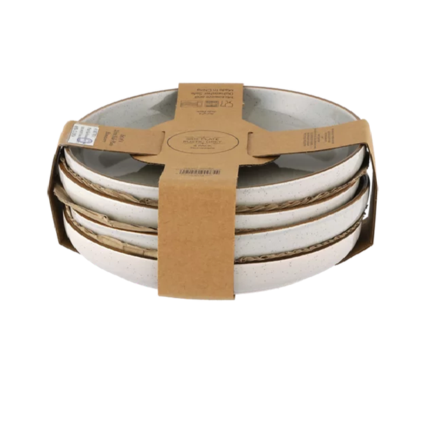 Stoneware Rustic Grey Side Plates - 4 Pack