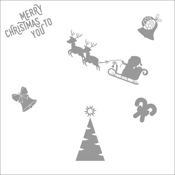 Christmas - Decor - Stickers - Frosted Window Vinyl