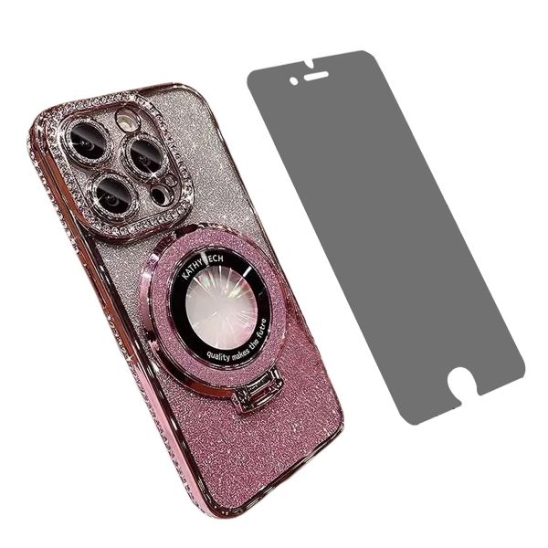 Phone Cases with Glass Screen Protector for iPhone 16ProMax