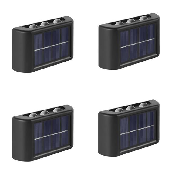 Pack Of 4 Portable Solar Powered LED Outdoor Wall Lights FA-04
