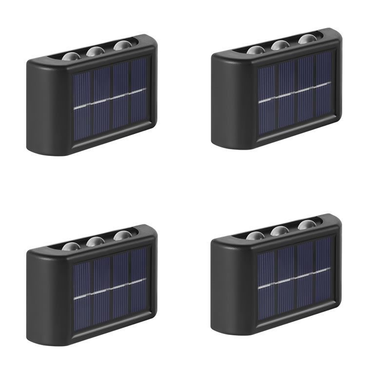 Pack Of 4 Portable Solar Powered LED Outdoor Wall Lights FA-06