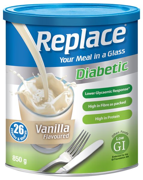 Replace Diabetic Vanilla - 850g