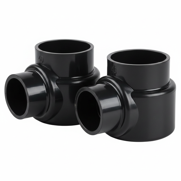 PVC Socket Reducing Fitting 75mm to 40mm for Plumbing &amp; Irrigation - 2 Pack