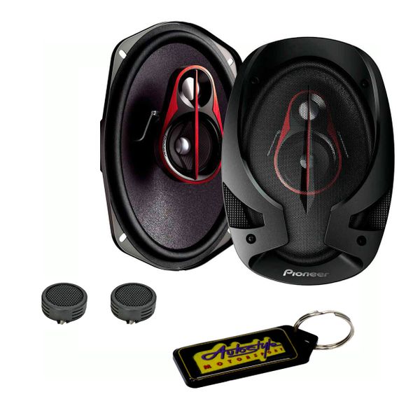 Pioneer 6 9" 400w 3way Car Audio Speakers &amp; Evo Tweeters &amp; Key Holder