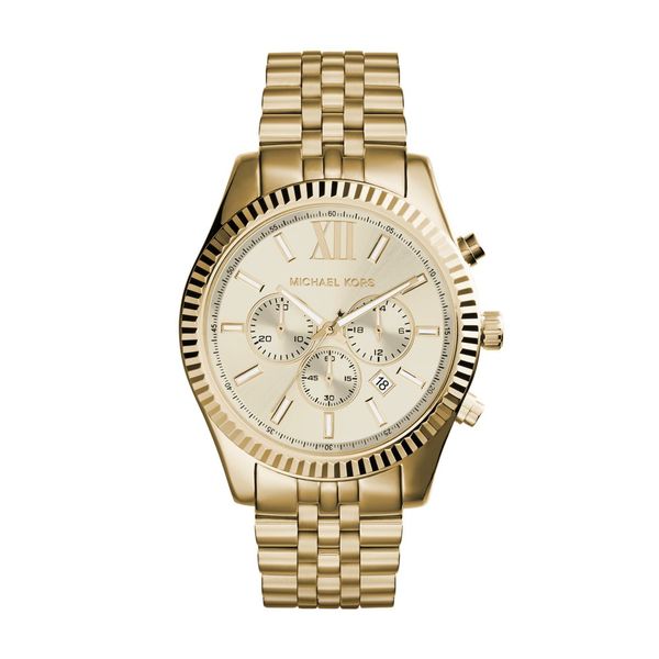 Michael Kors Lexington Gold Stainless Steel Watch-MK8281
