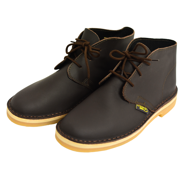 Strassbergers Yuppy Men's Leather Lace-up Boots -Crazy Horse Dark Brown