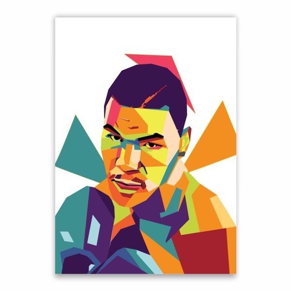 Mike Tyson Cartoon Poster - A1
