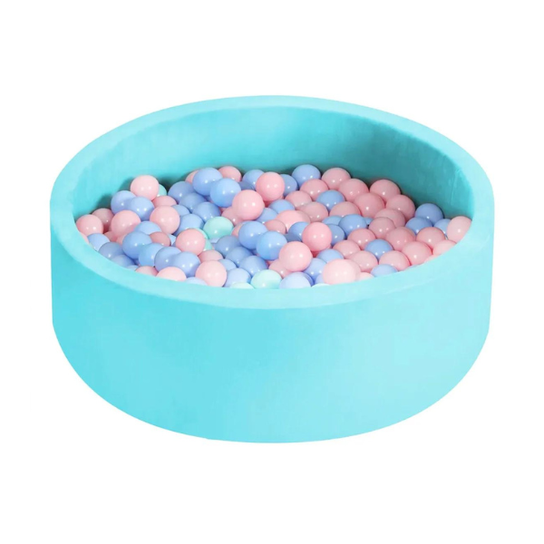 Cotton sponge material Ball Pool with 6cm Balls (100pcs) - Blue
