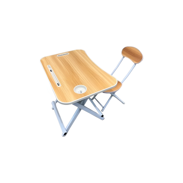 60 x 40 x 52cm Foldable Children's Study Table With Chair Cup, Book Holder