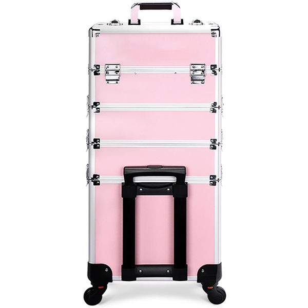 5 Tier Rolling Makeup Case,Train Case,Makeup Travel Case,Cosmetology Case