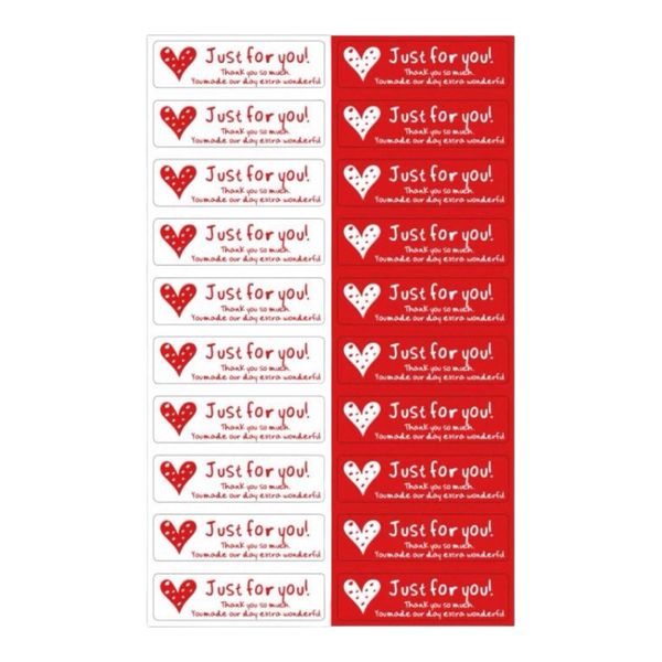 Just for You Elegant Label Stickers - 200pcs Pack