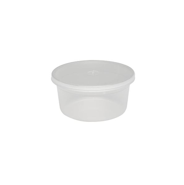 Plastic Tubs 75Ml 10 Pcs with Lids - Transparent Colour