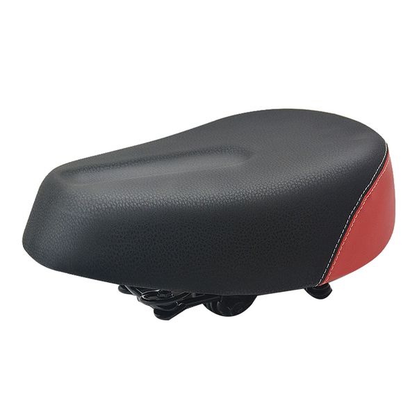 E-Bike Saddle Widen Four-Spring MTB Bike Saddles Soft Pad,Red