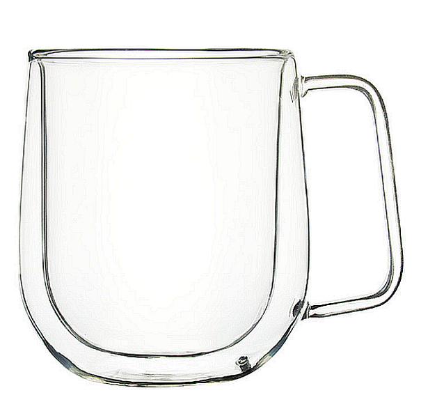 High Quality Double Walled 300ml Borosilicate Glass Cup