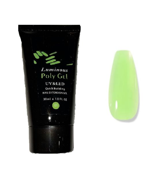 Glow-in-the-Dark Polygel 30ml - Green