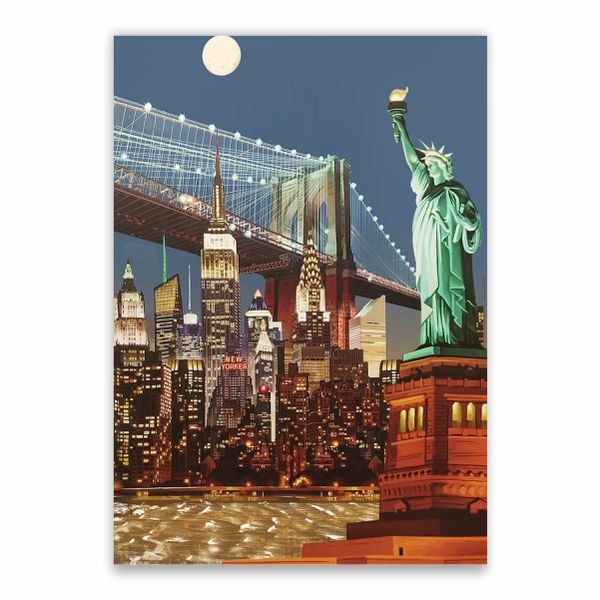 New York City Landmarks Poster - A1