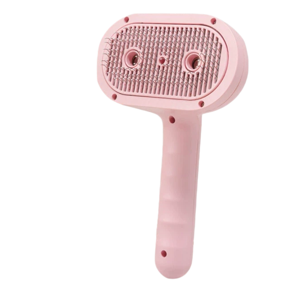 Pet Steam Brush for Cat &amp; Dog, 2-Hole Double Spray, 3-in-1 Cat Steam Brush