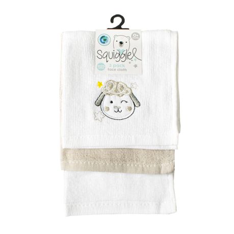 Baby 3PK Lamb Face Cloth Shop Today. Get it Tomorrow takealot