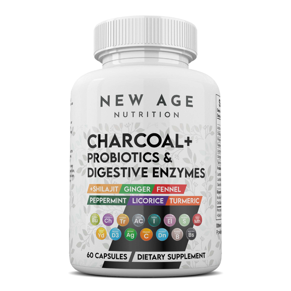 Charcoal + Probiotics &amp; Digestive Enzymes