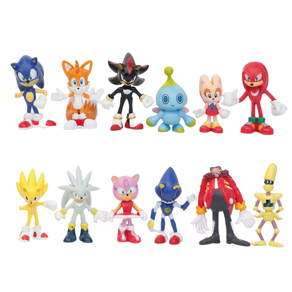 Flying Squirrel Anime Figures - 12 Pack - 5cm, 0.1kg